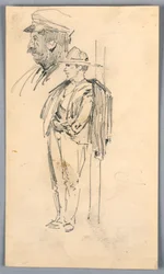 Due schizzi di uomini