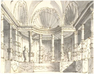 Interno con colonne