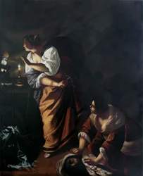 Giuditta e la sua ancella Abra con la testa di Oloferne, ca. 1647-1648