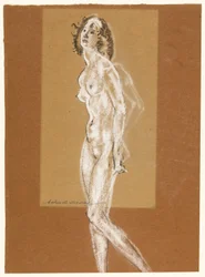Nudo Femminile in Piedi