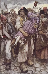 Il Papavero Scarlatto al Salvataggio, illustrazione per 