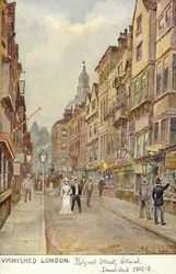 Londra scomparsa - Hollywell Street, Strand, demolita 1902-3