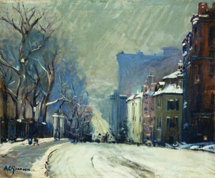 Beacon Street in Inverno