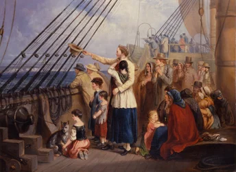 Racconto del Golden West (olio su tela)