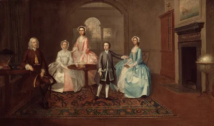 John Thomlinson e la sua famiglia, 1745