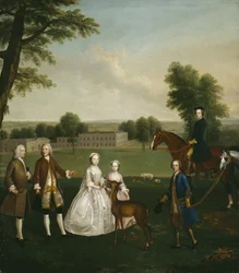 Thomas Lister e famiglia a Gisburne Park, 1740-41