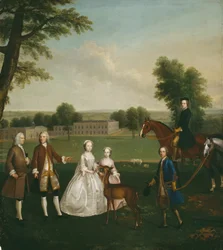 Thomas Lister e famiglia a Gisburne Park