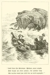 Sir Guyon, La Roccia del Rimprovero (incisione)