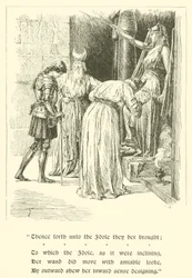 Le avventure di Sir Artegall, Radigund e Britomart (incisione)