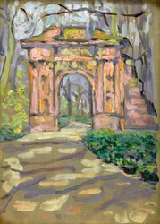 Arco ornamentale in un parco