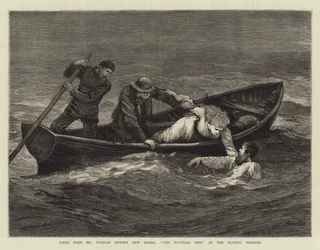 Scena dal nuovo dramma di Mr Charles Reade, La nave affondata, al Teatro Olimpico