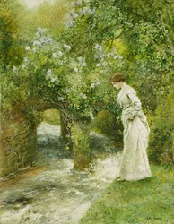 Il ruscello del mulino in primavera