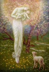Agnellino chi ti ha creato (pittura)