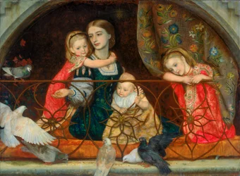 La signora Leathart e i suoi tre figli, c.1863-65