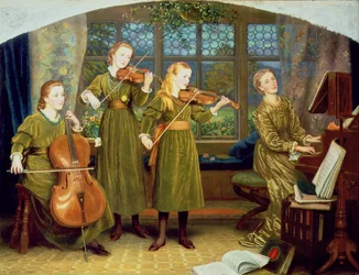 Il quartetto domestico: la signora Vernon Lushington e i suoi figli, 1883