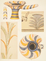 Dettaglio delle decorazioni in ceramica di Knossos