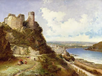 Castello di Oberwesel e Schönburg, Reno, Germania