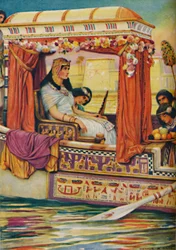 Cleopatra - Il serpente del vecchio Nilo nella galera reale, c1925