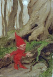 Uno Gnomo tra le Radici degli Alberi