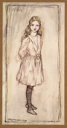 Alice, frontespizio da Le avventure di Alice nel Paese delle Meraviglie, di Lewis Carroll, pub. 1907
