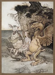 Alice con il Grifone e la Finta Tartaruga