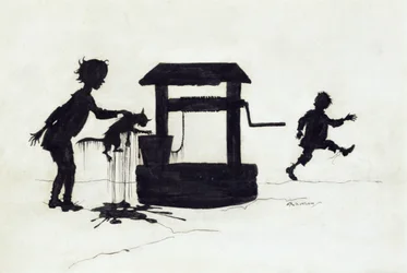 Ding Dong Bell, illustrazione da Mother Goose: The Old Nursery Rhymes, pubblicato 1913