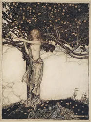 Freia, la bella, illustrazione da 