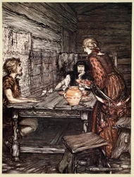 Hunding scopre la somiglianza tra Siegmund e Sieglinde, 1910