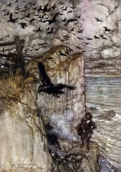 Illustrazione di Arthur Rackham per Il sogno di una notte di mezza estate di William Shakespeare