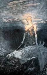Illustrazione da Sigfrido e il crepuscolo degli dei, 1924
