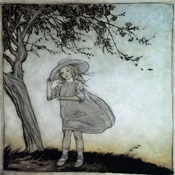 Coccinella, Coccinella Vola Via, illustrazione da Mother Goose, le Vecchie Filastrocche