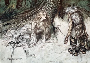 Mime trova la madre di Sigfrido nella foresta, 1924