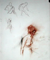 Nudo seduto