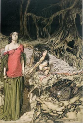 Il corteggiamento di Grimhilde, la madre di Hagen da 