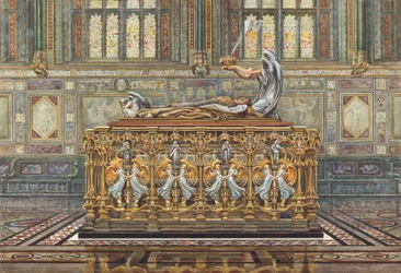 Disegno per il progetto di Alfred Gilbert per la tomba del Duca di Clarence, 1894