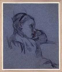 Ritratto di una ragazza seduta, c.1870