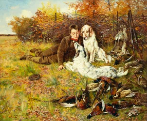 La fine della giornata di caccia