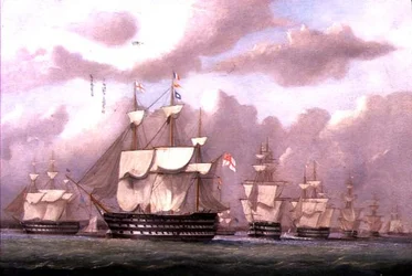 Il Vice Ammiraglio della Bianca Arriva a Spithead