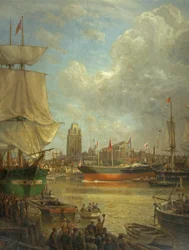 Il varo del Great Western nel 1837