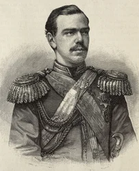 Alessandro III di Russia, zar di Russia (incisione)