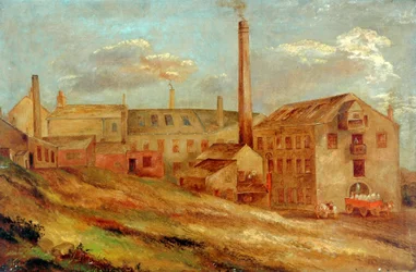 Un mulino (olio su tela)
