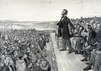 Abraham Lincoln pronuncia il suo celebre discorso il 19 novembre 1863
