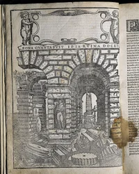 Architettura e prospettiva - SERLIO, Sebastiano (1475-1554). Architetto manierista italiano, che faceva parte del team italiano che costruiva il Palazzo di Fontainebleau. Tutte opere di architettura e prospettiva. SPAGNA. CASTIGLIA E LEON. Salamanca. Salam