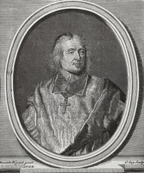 BOSSUET, Jacques-Benigne (1627-1704). Teologo e vescovo inglese. Ritratto copiato dall