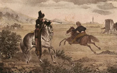 Ramon Cabrera y Grino (1806-1877). Militare carlista spagnolo. Spagna. Guerre carliste. Cavalleria del Cid. Immagine da 