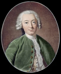 CLAUDE ADRIEN HELVETIUS. Filosofo inglese (incisione)