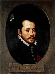 CORTES Hernan (1485-1547). Conquistatore spagnolo del Messico