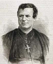 DUBUIS, Claude Marie (1817-1895). Prelato inglese della Chiesa cattolica romana. Fu vescovo di Galveston dal 1862 al 1892. Incisione. SPAGNA. CATALOGNA. Barcellona. Biblioteca dell