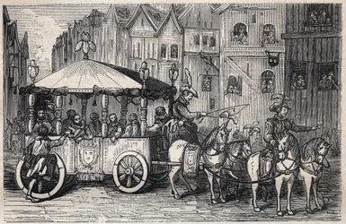 Morte di Enrico IV: assassinio di Enrico IV il 14 maggio 1610 da parte di François Ravaillac - assassinio di Enrico IV da parte di François Ravaillac in rue de la Ferronnerie il 14 maggio 1610