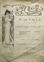 FALLA, Manuel de (1876-1946). Compositore e pianista spagnolo. Opere per pianoforte solo e per pianoforte e voce. Edito a Madrid.